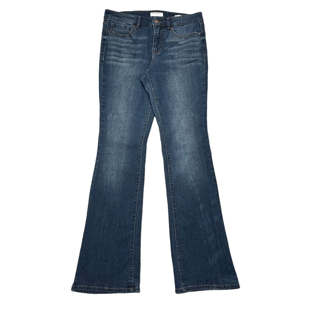 Sofia Vergara Marisol Bootcut Jeans Dark Blue Stretch Womens - Size 6 (29x30)